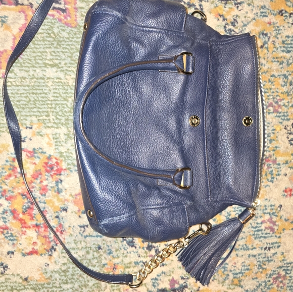 SUPPLE LEATHER NAVY MICHAEL KORS PURSE - Picture 4 of 8